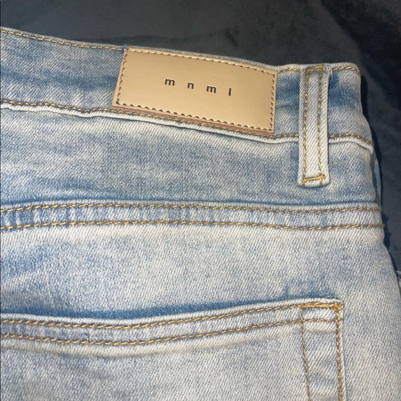 MNML Stretch Skeleton Denim, Light Blue size 38x32 - Picture 4 of 5